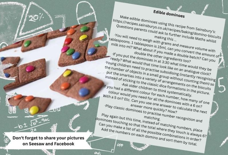 Here is a Maths Cooking task for you to have a go at over the break if you like! Do share your cooking photos on here with us. The link to the recipe: sainsburys.co.uk/gol-ui/recipes…