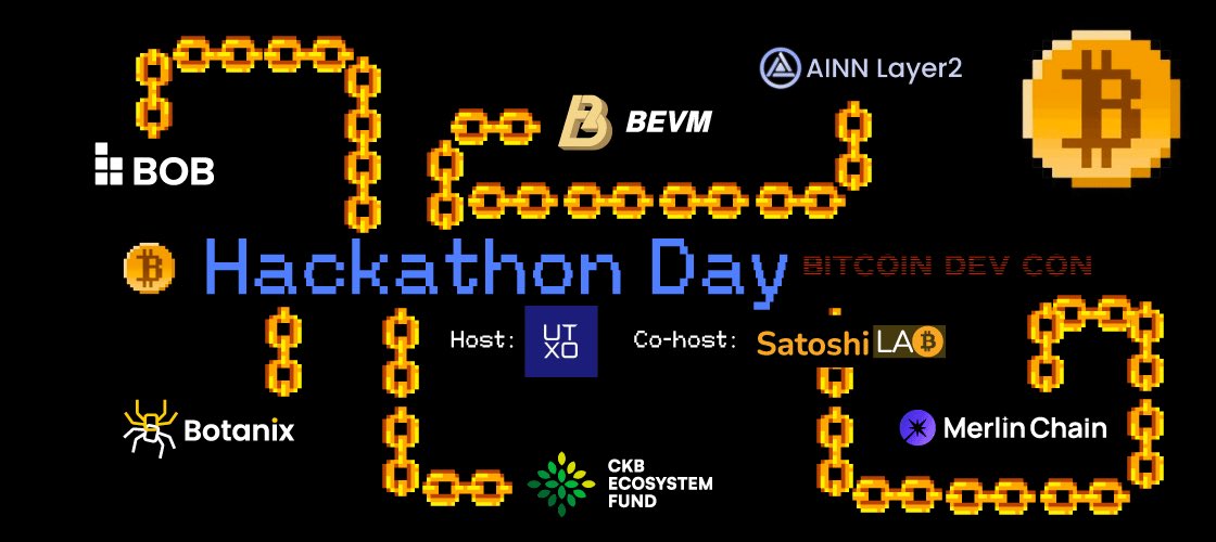 🔥 Satoshi Lab & @UTXOmgmt are thrilled to announce that registration for #BitcoinDevcon is now open! 🚀 Join us and the 6 Bitcoin L2: Merlinchain, BOB, Botanix Labs, CKB, AINN Layer2, & BEVM. 🌟Sign up now: Hackathon: app.web3port.us/event/detail/13 DemoDay: forms.gle/PkXxcNJyNzmY2m…