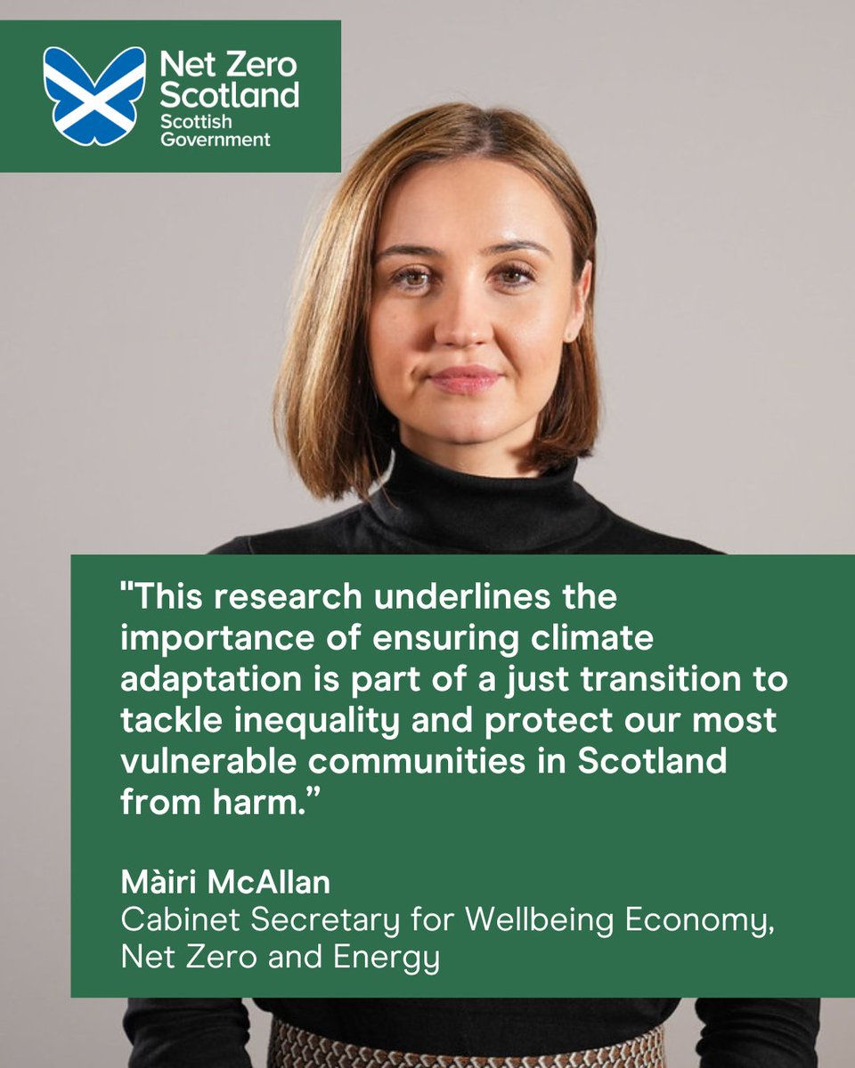 Climate change impacts us all, but it does not impact us equally. People in Scotland on low incomes and with poor health are more vulnerable to the impacts of climate change, according to new research published today. More: ow.ly/qyYG50R3Yf0