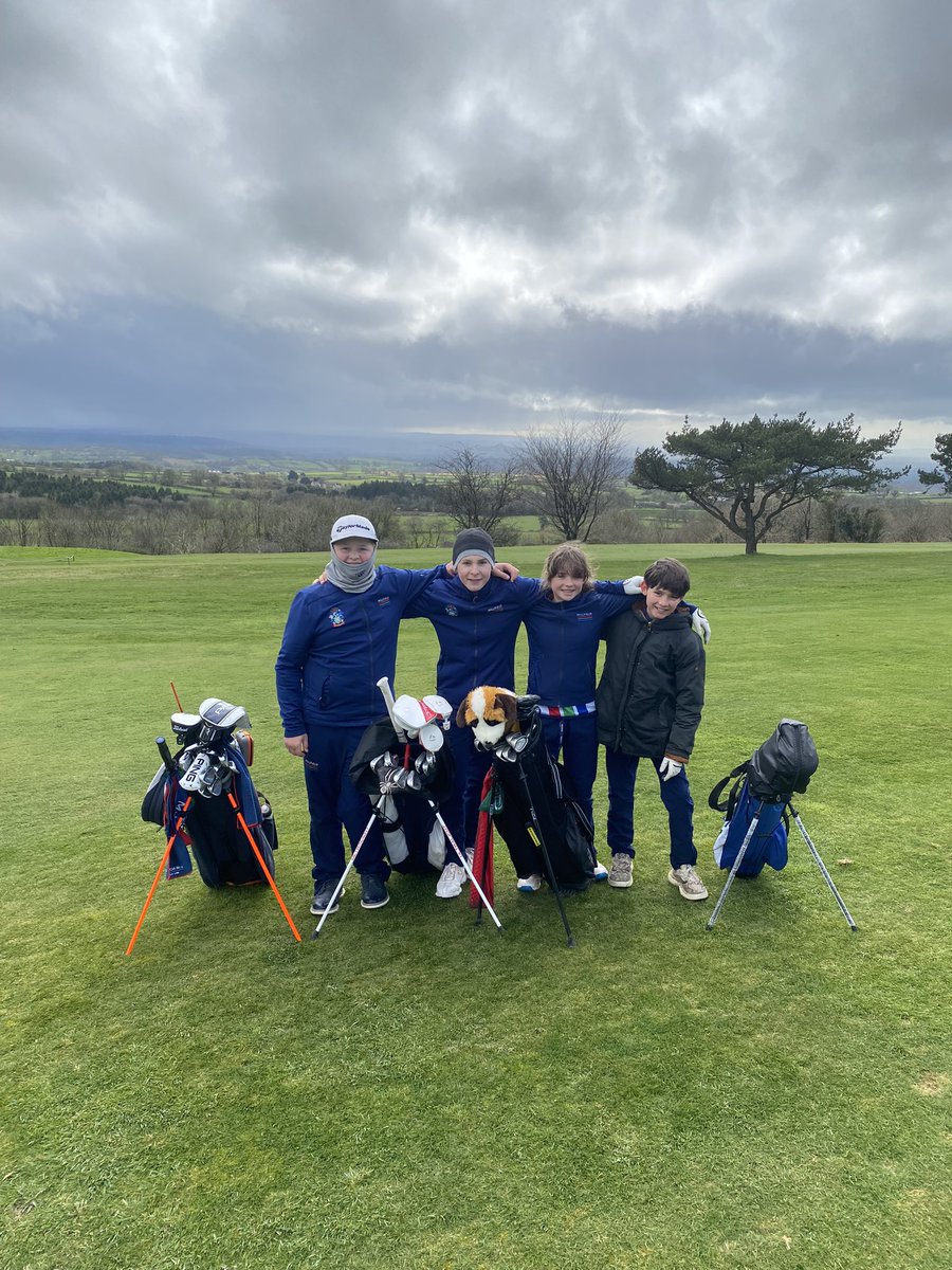 IanVibertgolf's tweet image. Some awful weather greeted the @MillfieldPrep golfers @TheMendipGolf with rain, hail and 20mph winds. All played with a smile with both teams finishing 1 over in a scramble format thanks to a holed eagle putt by Georgie on the last hole 👏 @MPS_Sport #moresunplease