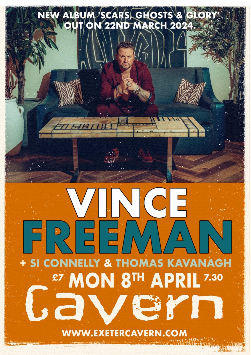 🚨 NEW EXETER SHOW ANNOUNCEMENT 🚨 I will be opening the show April 8th at the Exeter Cavern in support of Vince Freeman. Tickets are available now! Check the comments for the link. Please share this or tag a friend! Be great to see some familiar faces ☺️