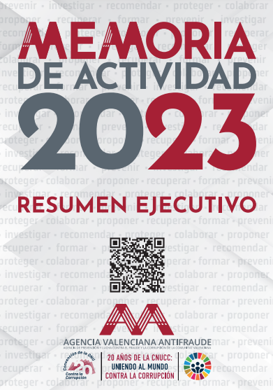 📊Aquí tienes el resumen ejecutivo de 13 páginas de la Memoria de Actividad del año 2023 de la Agencia Valenciana Antifraude. Pincha aquí ➡️antifraucv.es/wp-content/upl… Y el enlace a la Memoria ➡️ antifraucv.es/wp-content/upl… #corrupción #transparencia #whistleblower