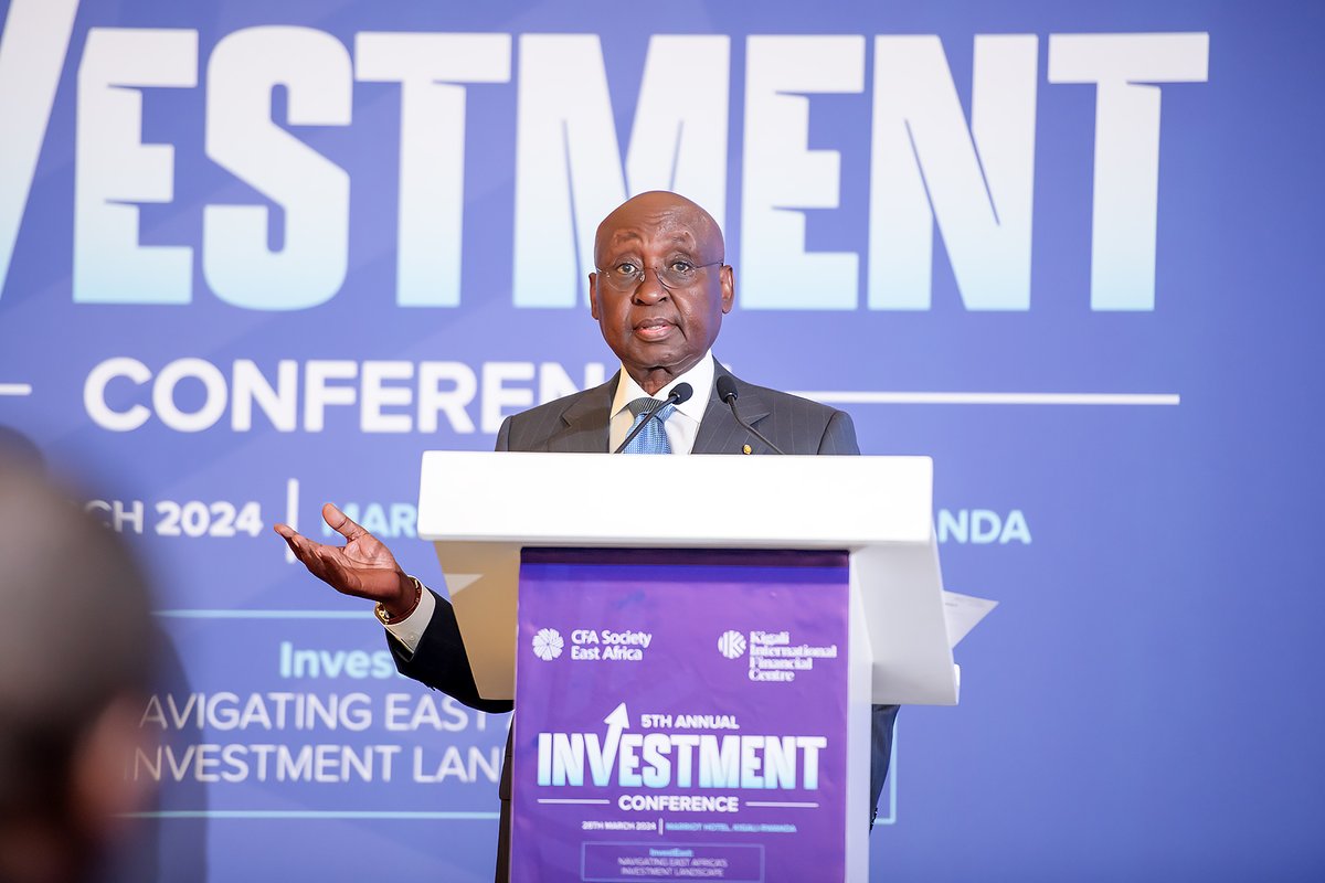 This morning at the 5th Annual CFA investment conference we hosted a high-level fireside chat themed: 'Unleashing the region’s economic potential' featuring Dr. Donald Kaberuka, Chairman and Managing Partner @SouthBGroup and Ms. Aissa Toure, Country Manager @AfDB_Group Rwanda.