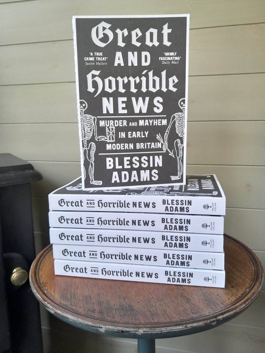 I can't quite believe it - but here it is! The paperback edition of Great and Horrible News is out today. Thank you so much <a href="/WmCollinsBooks/">William Collins Books</a>, I seriously love the beautiful cover ☠️☠️☠️ harpercollins.co.uk/products/great…