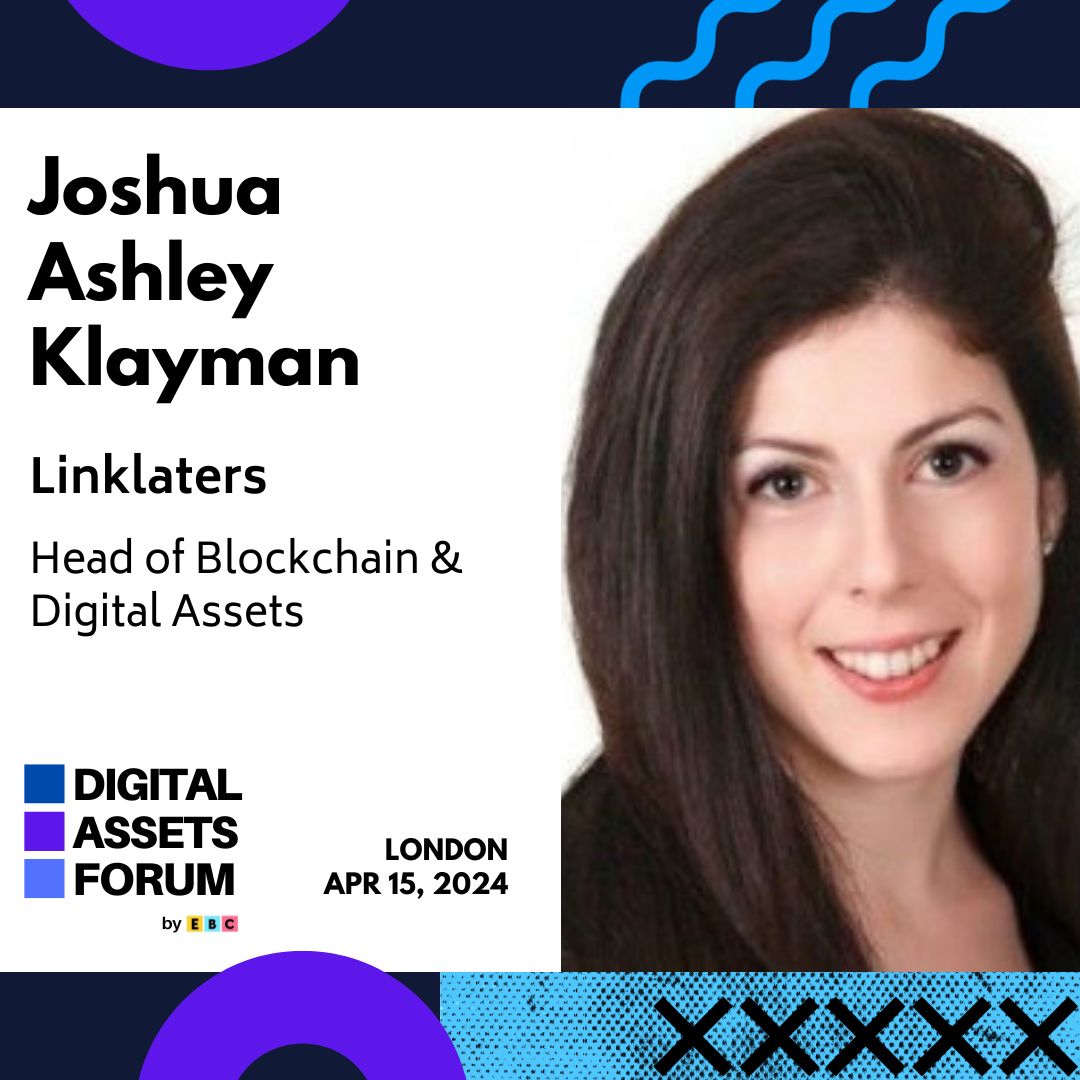 Introducing @josh_blockchain, Head of Blockchain & Digital Assets at @LinklatersLLP, as a speaker at DAF by @EBlockchainCon! Joshua is renowned as one of the top #blockchain and #cryptocurrency lawyers globally, with extensive experience in ICOs/digital token offerings.