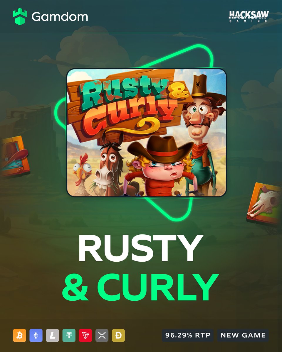 🤠New Game: Rusty &amp; Curly by Hacksaw Gaming!🤠

Dive into the captivating world of Rusty &amp; Curly! 🎰

With an electrifying opportunity to win up to 10,000x your bet, brace yourself for an adventure filled with mystery and excitement! 💰✨

We're giving away free spins for you to