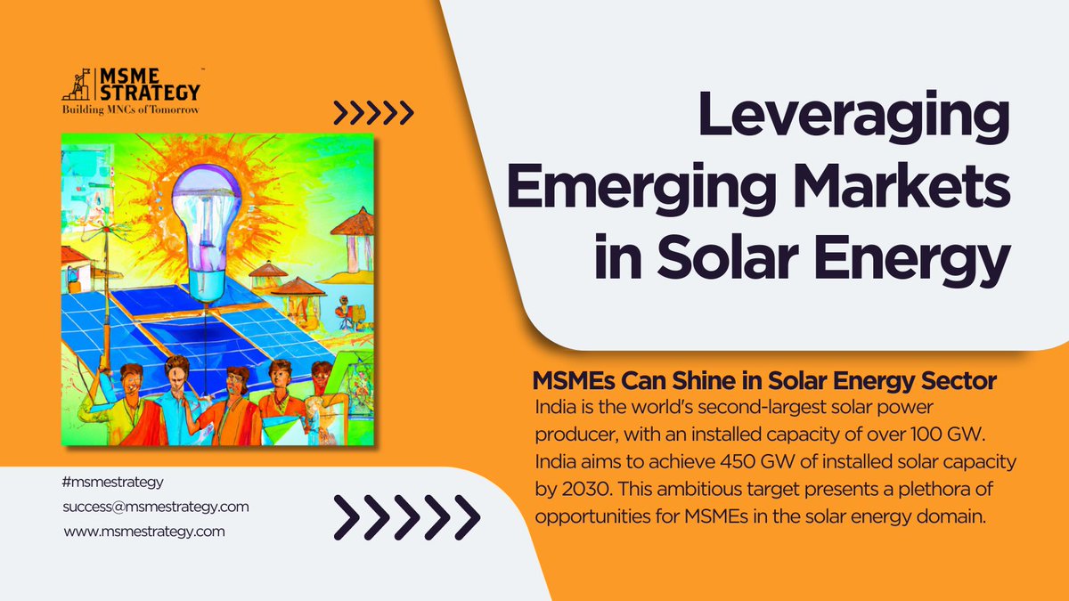 Time to go solar!  Our new blog post explores untapped potential in agriculture, rural electrification & commercial real estate. Be a part of the clean energy wave! linkedin.com/pulse/powering… #MSMEStrategy #SolarForFarmers #PoweringTheFuture #Sustainability