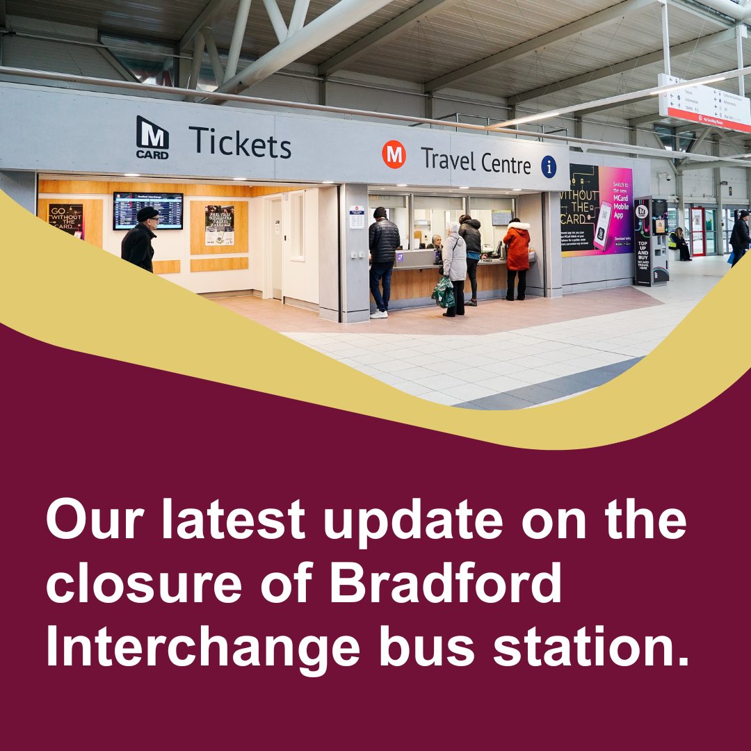 Our latest update on the closure of Bradford Interchange bus station. 🚌 westyorks-ca.gov.uk/all-news-and-b…