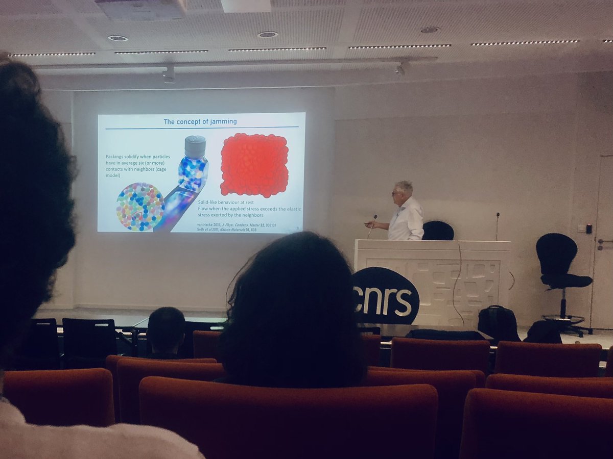 DivouxLab's tweet photo. Enjoying a wonderful lecture on #paste Rheology 👨‍🏫 by Michel Cloitre from @ESPCI_Paris for the kick off of the 2-day Rheo-Fab meeting organized by Guilhem Baeza @insadelyon! https://t.co/j0jjdwNgNd cc @CNRSphysique @CNRS_dr07 #everythingflows #rheometry https://t.co/Vt8UBoUVHr