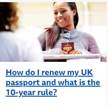 That if the UK passport you dropped on the floor has been there for no longer than 10 years, then it's still safe to eat?