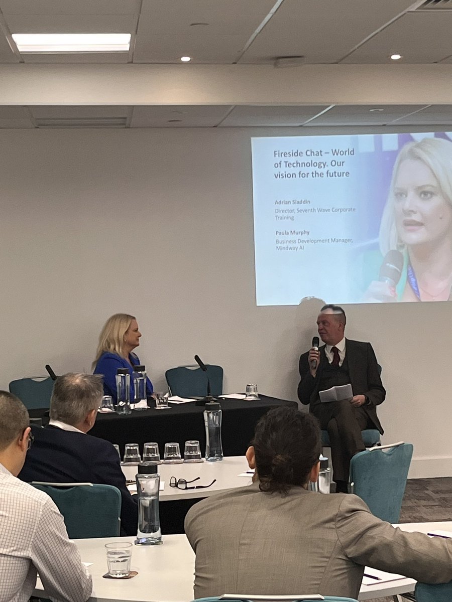 Time for a Fireside Chat: World of Technology. Our vision for the future.
Adrian Sladdin, Seventh Wave Corporate Training with Paula Murphy, Business Development Manager, Mindway AI.
#KNEvents