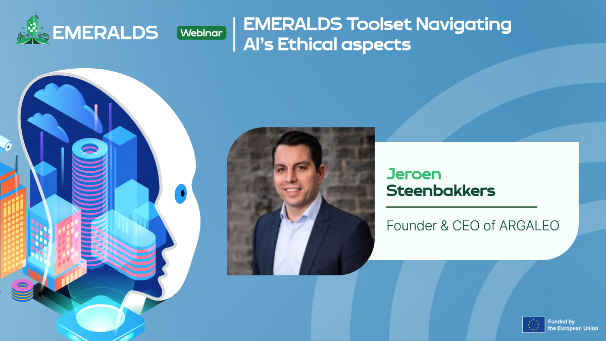 Now onto Jeroen Steenbakkers, founder and CEO of <a href="/Argaleo_NL/">Argaleo</a>, discussing #smartcity #ethics, presenting the results &amp; lessons learned of the case study of  Scheveningen, The Hague​. 

#EMERALDS #webinar #CrowdSafetyManager