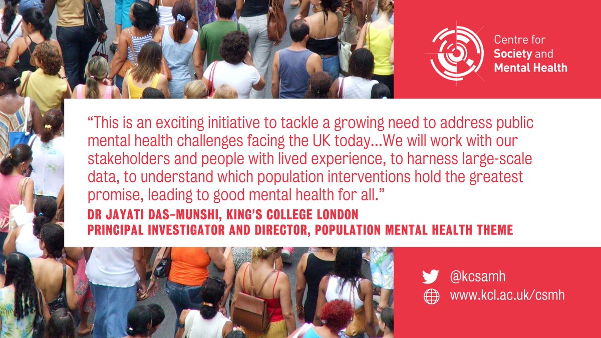 As part of the new £35m @UKRI_News UK Population Health Improvement initiative, our cohort platform lead Dr @JayDasMunshi will head up a #mentalhealth focused research theme. Led by @KingsCollegeLon and @ThriveLDN and working across multiple partners 🔽 kcl.ac.uk/news/new-7m-re…