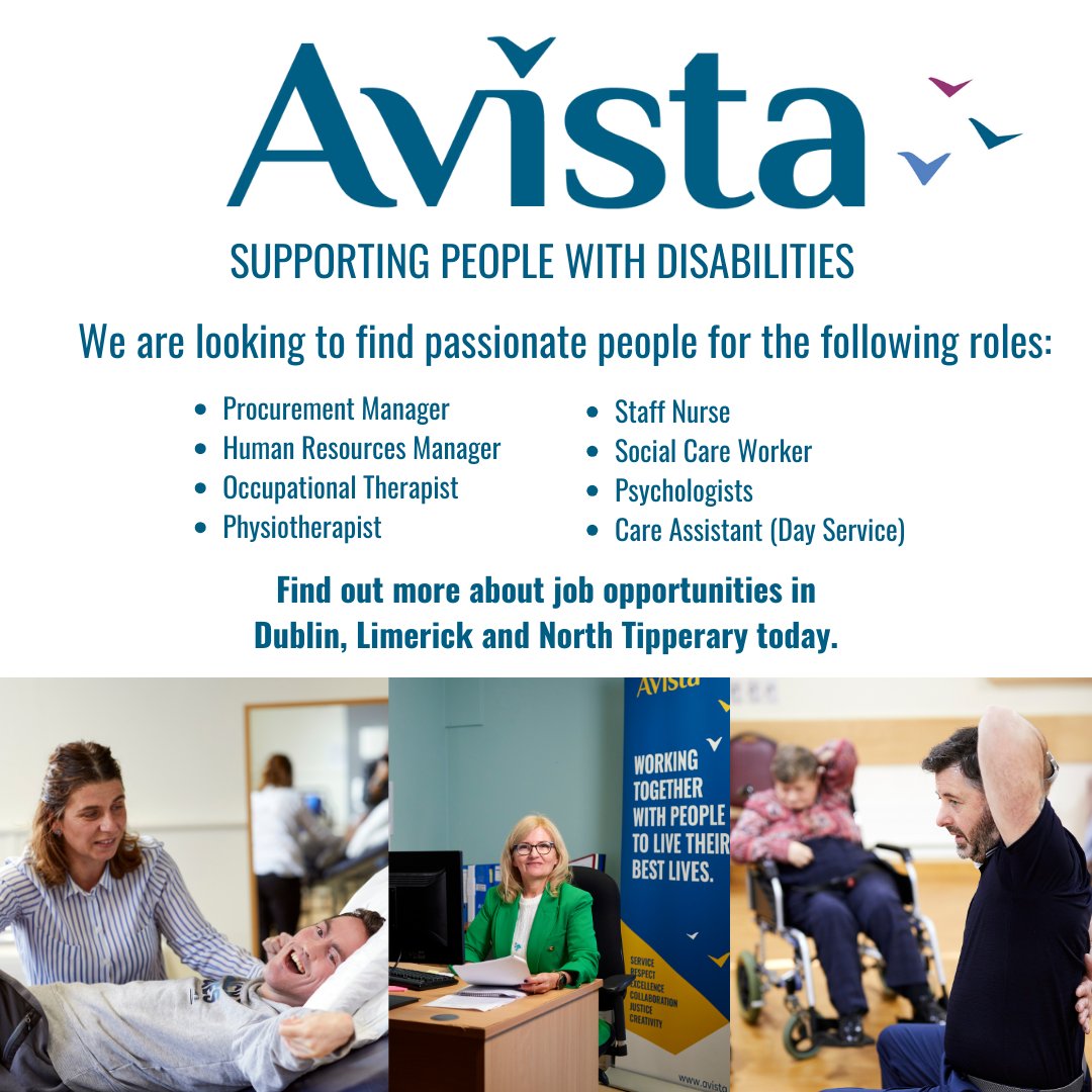 Embark on a truly rewarding career path with #TeamAvista!🌠
We are hiring a number of exciting roles across our adult and children's services in #Dublin, #Limerick and North #Tipperary. 
Find out more: rezoomo.com/company/avista…
#JobOpening #JobFairy #WeAreHiring #IrishJobFairy