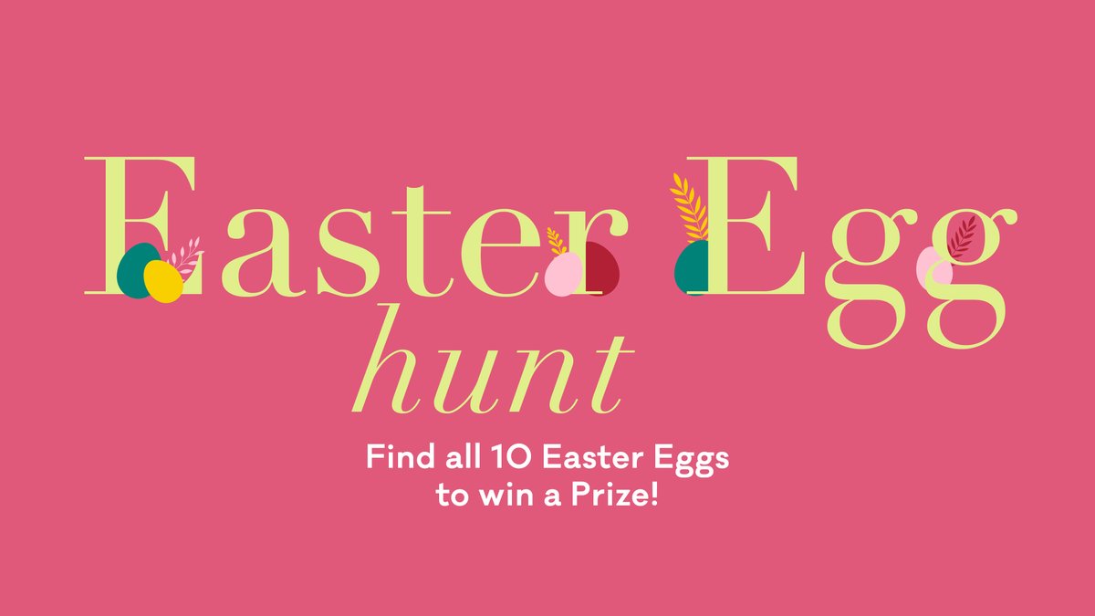 🐣Embark on an egg-citing adventure this Easter! Join us from March 28th to April 1st for a FREE Easter Egg Hunt around the centre. Search for hidden eggs in store windows, and once you've found all 10 you can claim your prize at Guest Services! ow.ly/ls7l50QVpqa