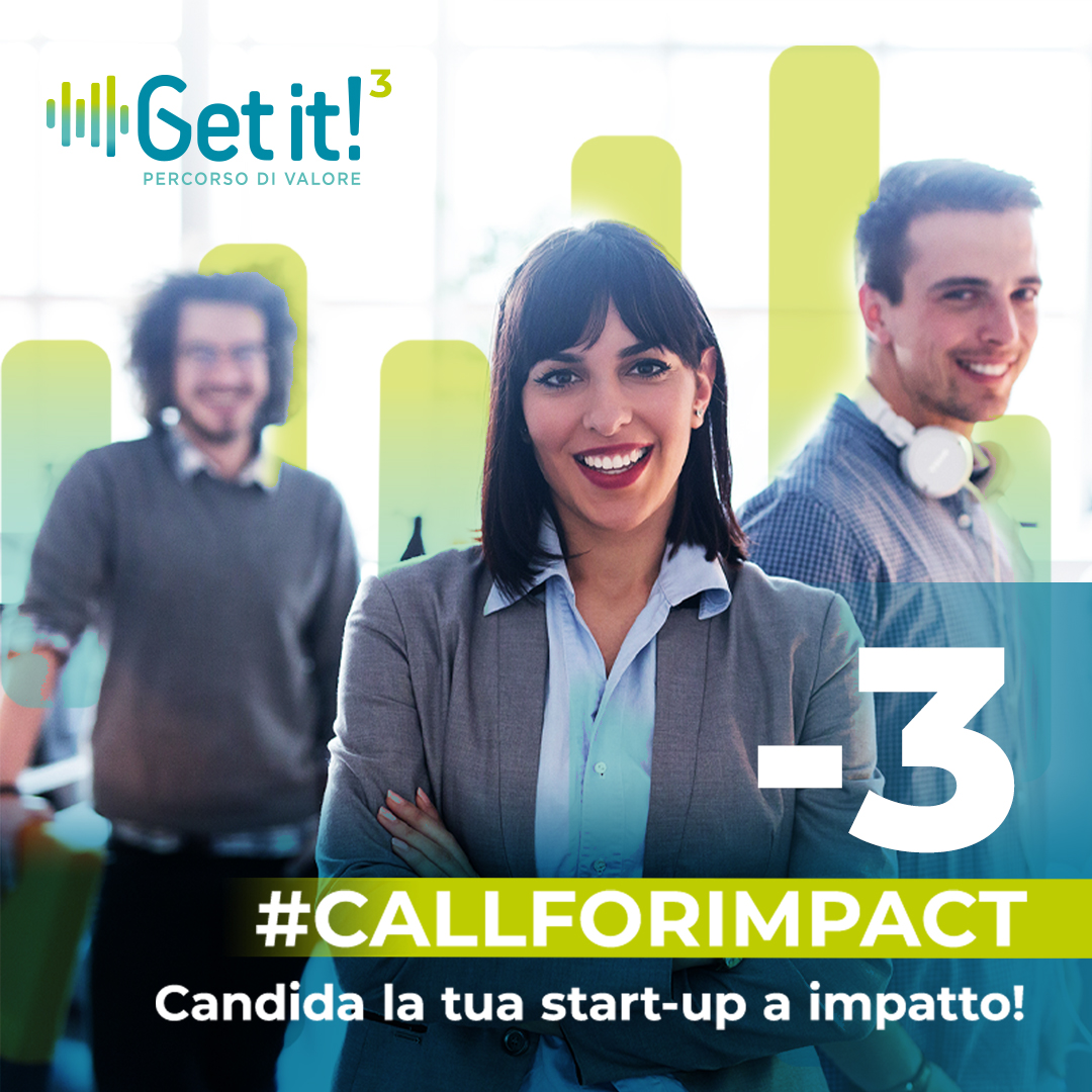 ⏳ -𝟯 𝗴𝗶𝗼𝗿𝗻𝗶 alla chiusura della #CallforImpact di #Getit! ➡️ Candidati entro il 𝟯𝟭 𝗺𝗮𝗿𝘇𝗼 𝟮𝟬𝟮𝟰: bit.ly/Getit3 con #FondazioneSocialVentureGDA e @CariploFactory #capacitybuilding #impactinvesting