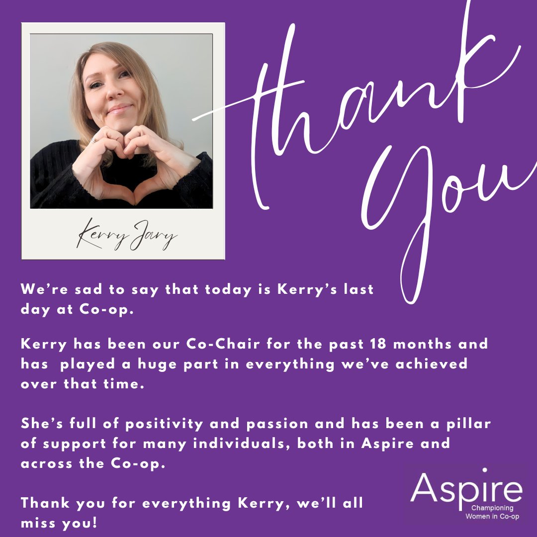 It's a sad day at Aspire HQ today. We'll all miss you @JaryKerry 💜