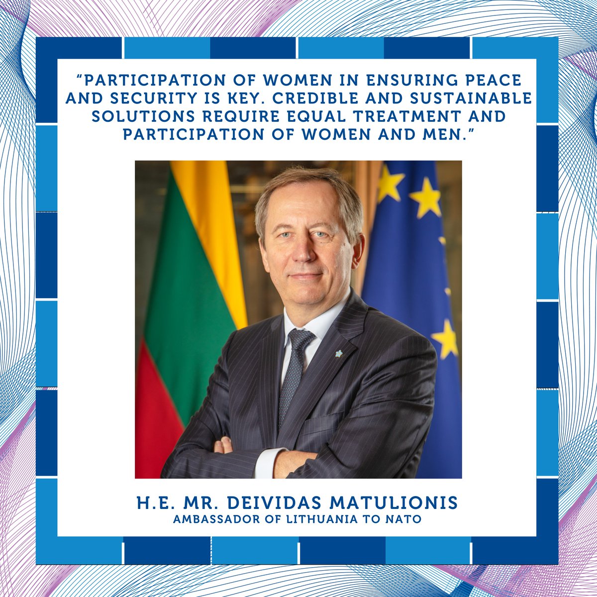 It's crucial to acknowledge that women and men perceive security differently. Embracing these diverse perspectives is key to reaching our full potential. This #WomensHistoryMonth, we proudly amplify the voices of our Allied Ambassadors @NATO. #WPS #WeAreNATO #Lithuania