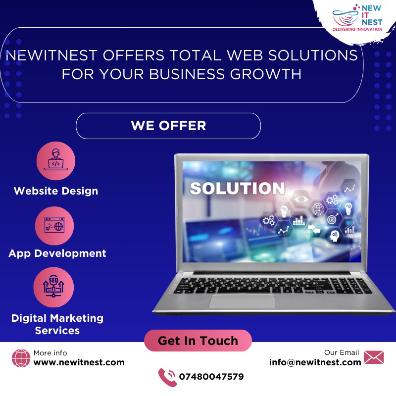 newitnest's tweet image. New ITNest offers web solutions for your business growth.
WE OFFER :
&amp;gt;Website Design
&amp;gt;App Development and
&amp;gt;Digital Marketing Services.
Get a Quote for website now!
Follow Us On LinkedIn: lnkd.in/e-SpJ-n
Connect: newitnest.com
Feel free to call :+44 1522712328.