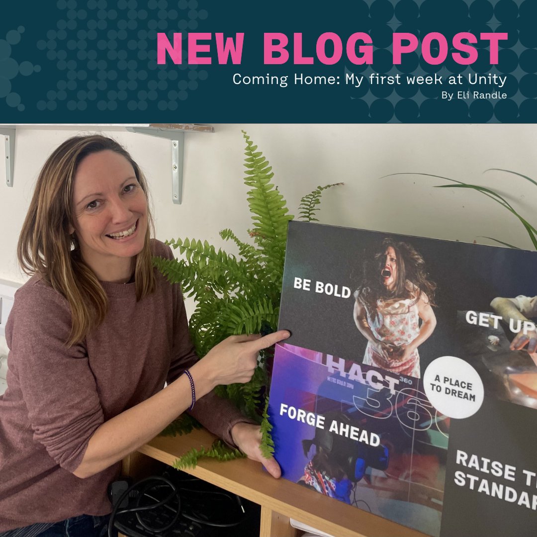 NEW BLOG POST 💻 : 

<a href="/EliRandle/">Elinor Randle</a> sits down and chats about her first week at Unity 🧡 

"The Unity should be a home for creativity, experimenting, inspiration and community. I want people to feel that buzz I used to feel coming here."

Full Blog: unitytheatreliverpool.co.uk/coming-home-my…