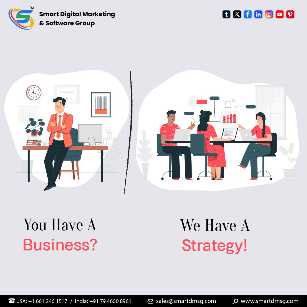 Discover the strategy that will transform your business! 💼 Let us guide you towards success with a tailored approach designed to unlock your full potential.

#digitalmarketingusa #smartdigitalmarketingandservicegroup #usdigitalmarketing  #indiadigitalmarketing