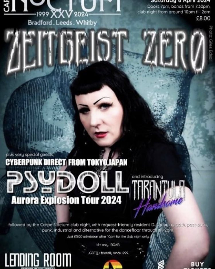 Zeitgeist Zero (@zeitgeistzero) on Twitter photo 😍YOU CAN SEE US PLAY OUR HOME TOWN OF LEEDS ON 6TH APRIL🎤🎹
We love playing <a href="/gothupnorth/">gothupnorth</a> It's a great night, great crowd.
We do love playing Carpe genuinely. 💀
#goth #livemusic #leeds 😍YOU CAN SEE US PLAY OUR HOME TOWN OF LEEDS ON 6TH APRIL🎤🎹
We love playing <a href="/gothupnorth/">gothupnorth</a> It's a great night, great crowd.
We do love playing Carpe genuinely. 💀
#goth #livemusic #leeds