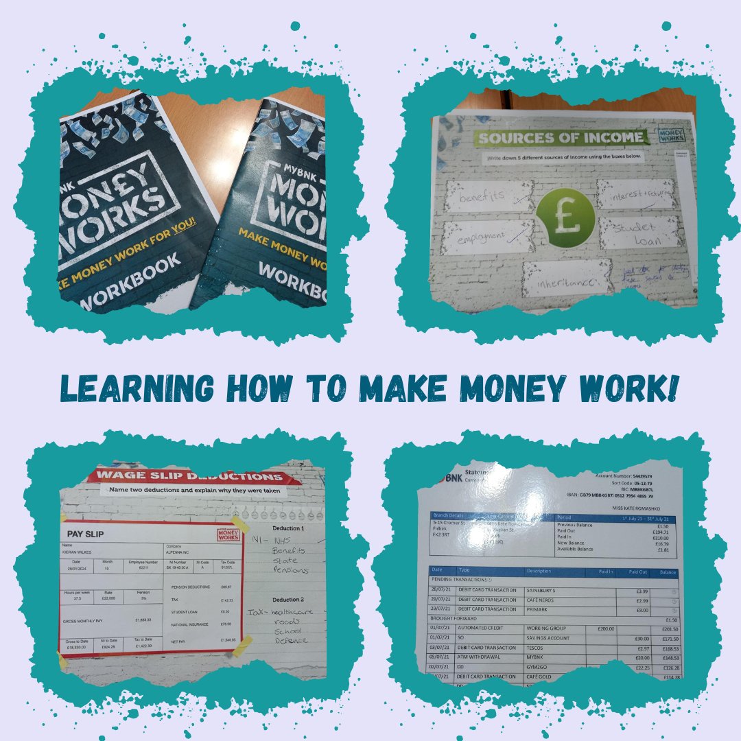 Thank you to Rachel from @MyBnk who delivered 8 sessions with our young people. Some of the topics covered included budgeting & household costs, sources of income, working rights, tax, APR, AER & interest rates 💰💳 #ThrowbackThursday #WhereLearningWorks