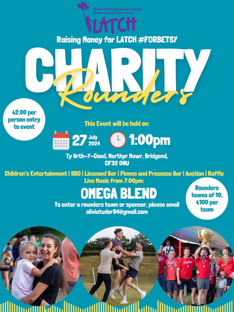 The Charity Rounders #ForBetsy is back on Saturday 27th July raising money for @LATCHWales 🏏🥳 please share and get in contact if you’d like support!