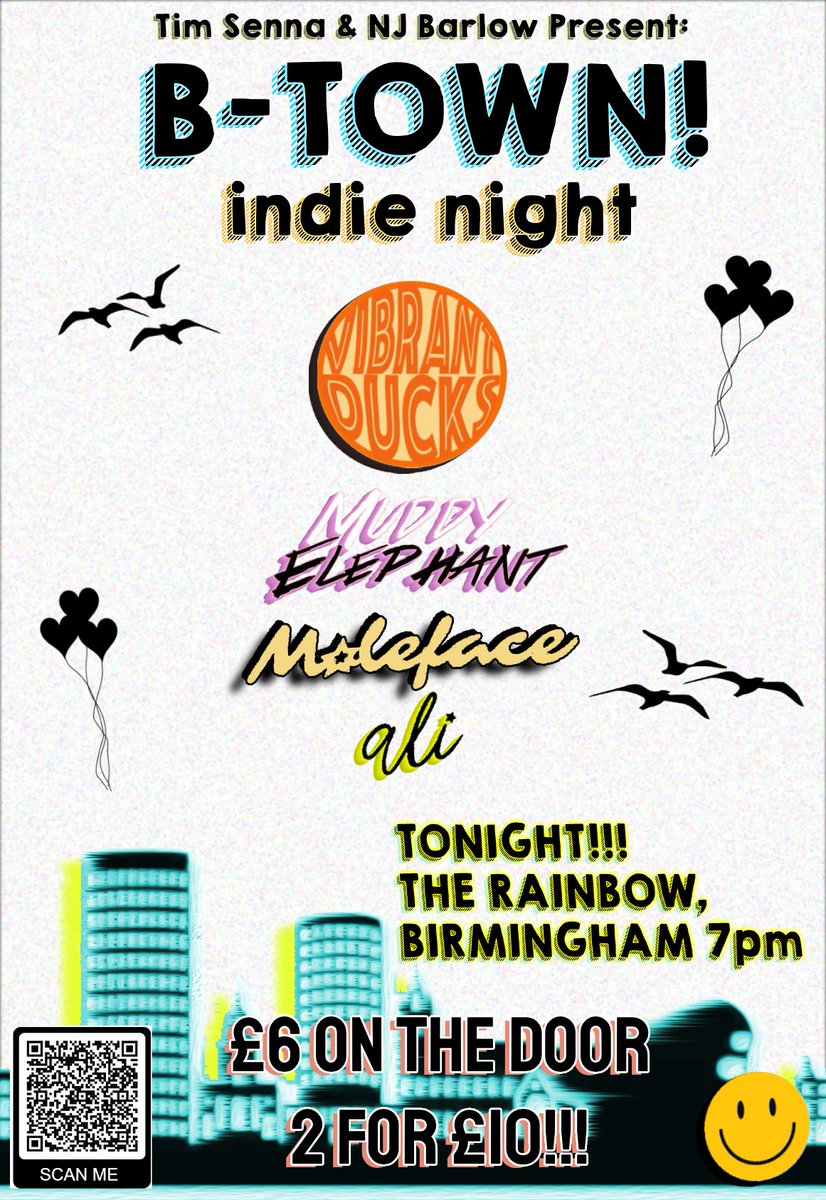 IT IS GIG DAY <a href="/therainbowpub/">The Rainbow Pub</a> &amp; I feel like a kid on Christmas DAY!!!

£6 on the door 2 tickets for £10 come see <a href="/vibrantducks/">Vibrant Ducks</a> <a href="/ElephantMuddy/">Muddy Elephant</a> <a href="/molefacebabyyy/">jacques</a> @okokalicja &amp; me tonight x

Doors 7pm