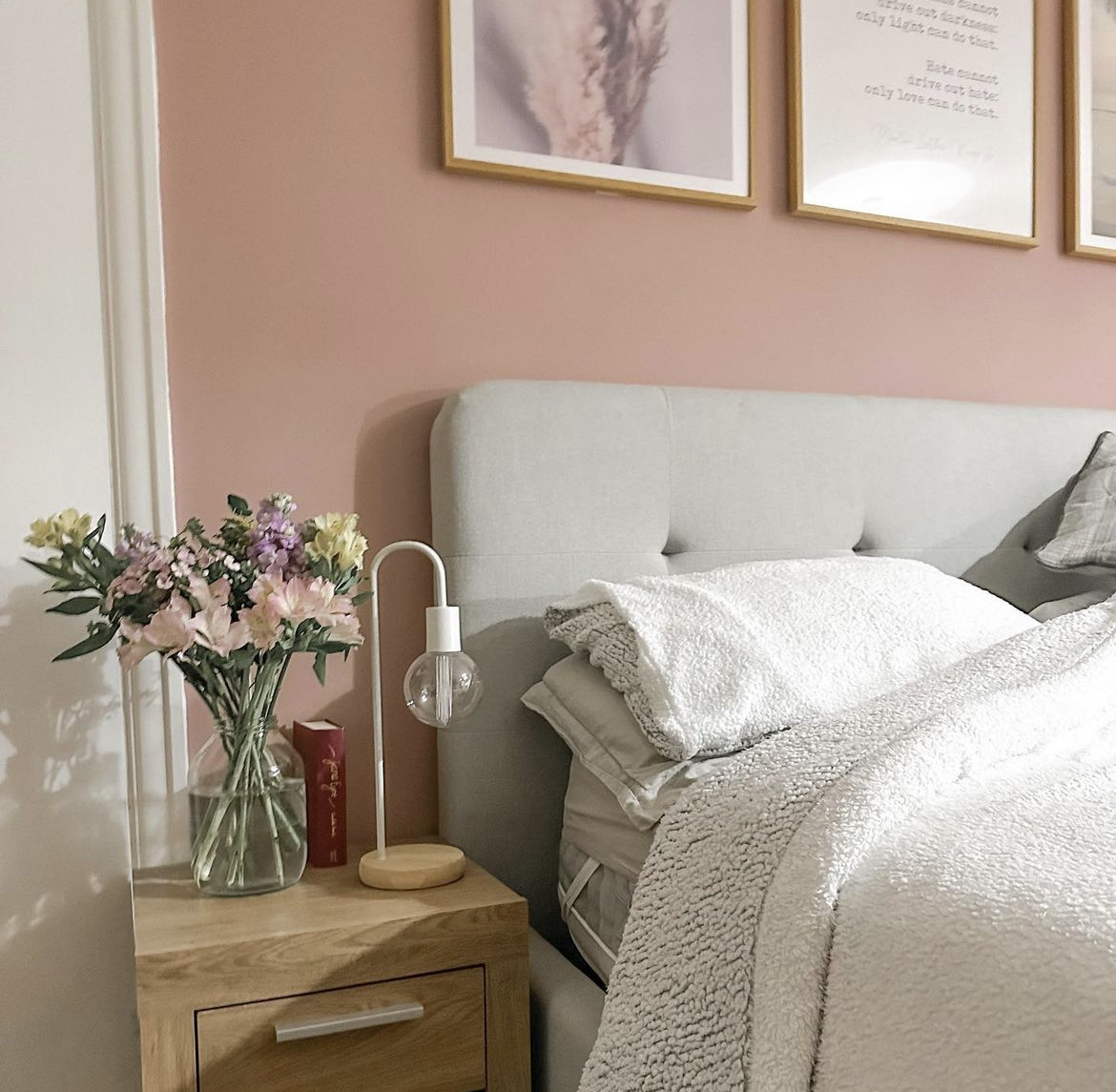 Recipe for happiness: spring blooms + a touch of pink 🌸 Get the look with our San Diego Ottoman Upholstered Bed Frame: brnw.ch/21wIiMM 📸 @aimee__eyre