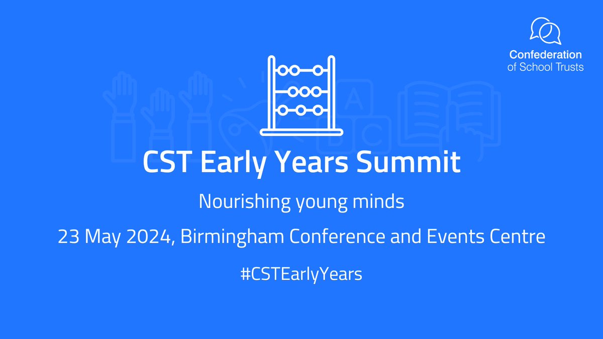 Following the revision of the Early Years Foundation Stage (EYFS) framework in 2021, leaders are taking the opportunity to revisit their early years curriculums to nourish young minds. Join us to explore this at our new Early Years Summit: zurl.co/aDnO #CSTEarlyYears