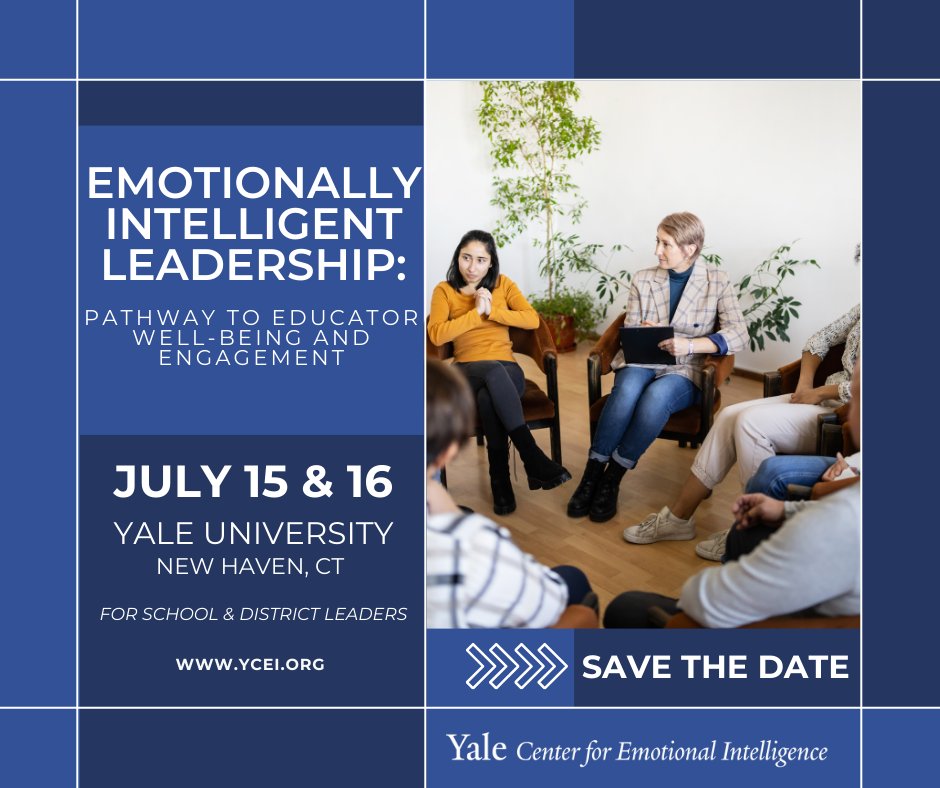 Attention school and district leaders: This July, our symposium at @Yale is set to inspire and equip you with tools to enhance educator engagement and combat burnout in your school community. Ready to join us? Sign up for updates: yalesurvey.ca1.qualtrics.com/jfe/form/SV_cv…