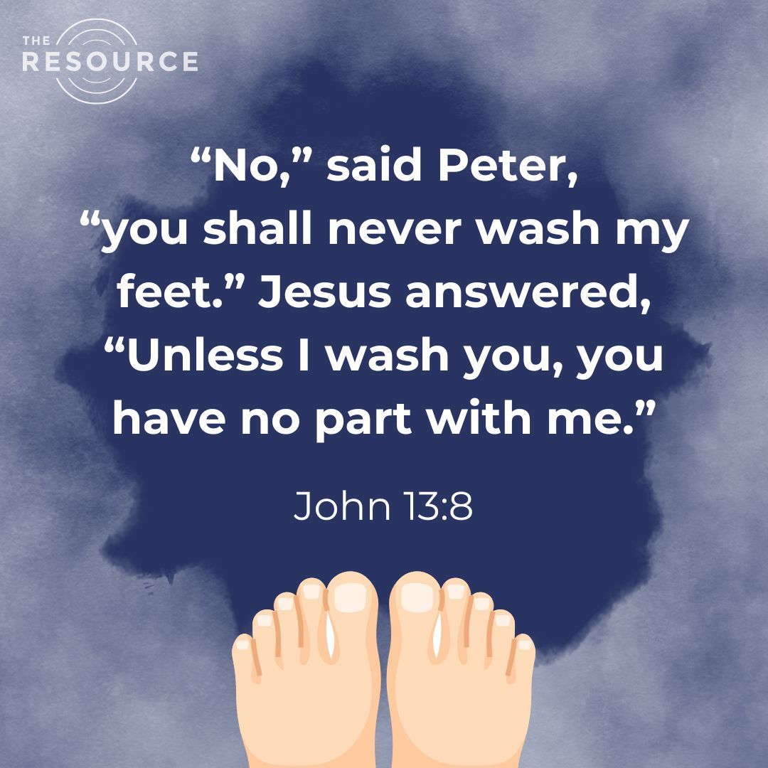 What, no part with Jesus? Then Lord - my head and hands too! From horror at the very thought, to wanting a bath! I imagine Jesus smiling, not mocking - but just loving the passion of his friend. I want to be like Peter - 'All In.'