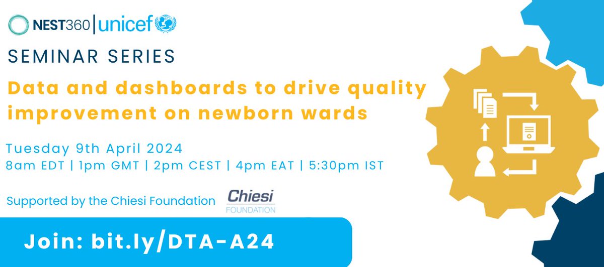 🌟 Join us for the 3rd webinar of 2024 by @NEST360org & @UNICEF! Explore the power of data and dashboards in driving quality improvement on newborn wards. #PartnersForChange 🗓️ April 9 🕑 14:00 – 15:00 CET 📍 Virtual pmnch.who.int/news-and-event… @IPAWorldorg @COINNurses @ICNurses