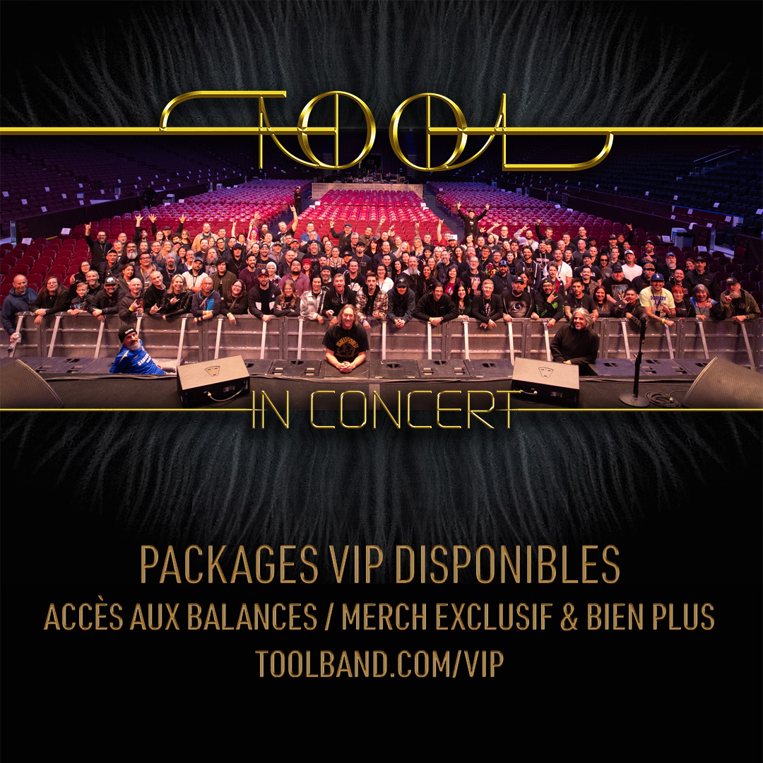 COMING SOON / Plus que quelques mois avant de retrouver TOOL à l’Accor Arena 💥 Profitez au mieux de cette expérience en réservant votre pack VIP dès maintenant sur livenation.fr !