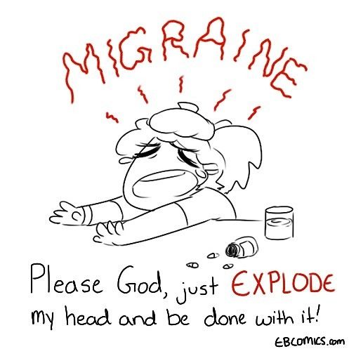 One of those days, think she looks like me on the best of days. #migraine