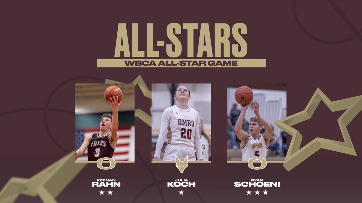Congratulations to Julia, Ryan, and Keenan on being selected to participate in the WBCA All-Star Game! #FoxPride