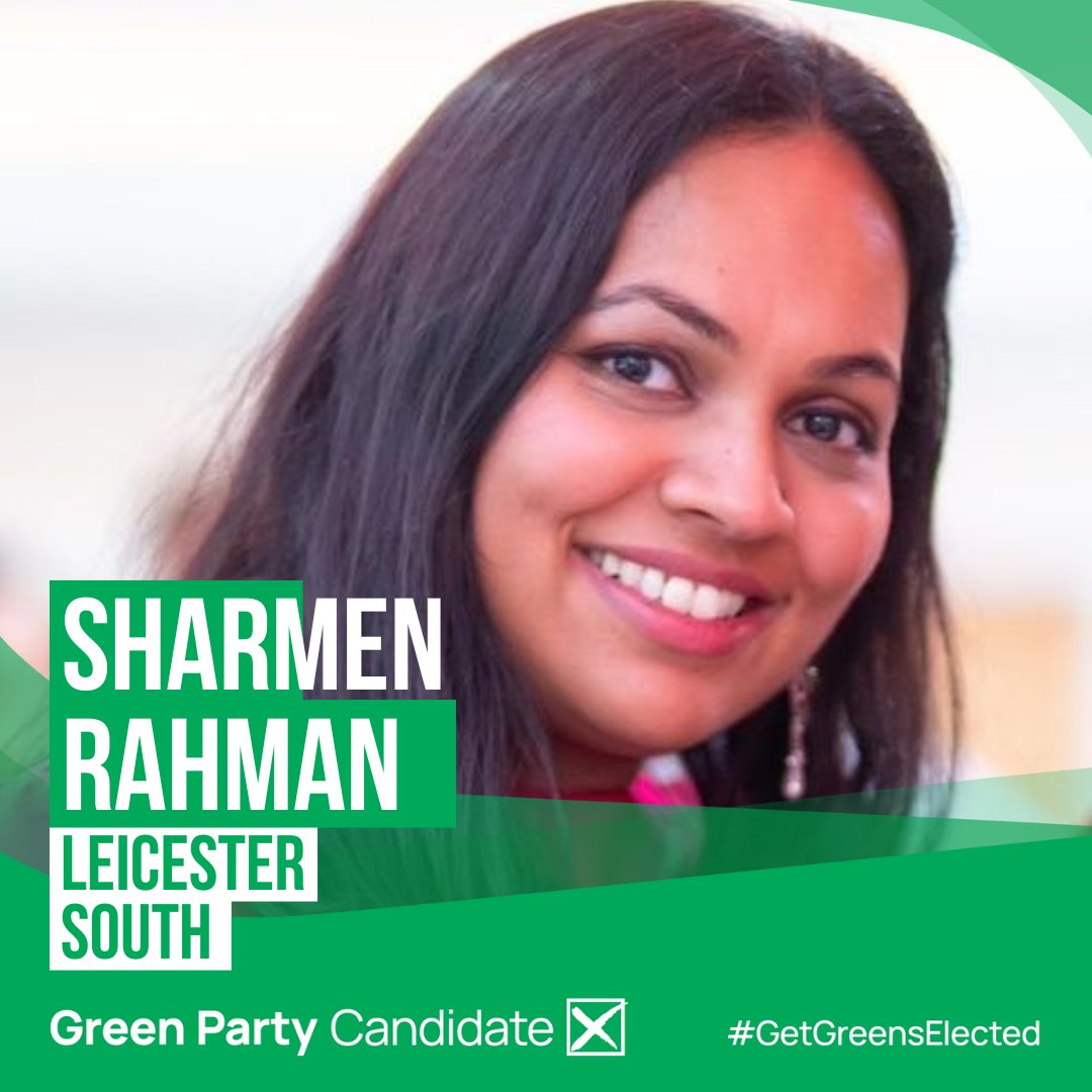 I am pleased to be @TheGreenParty candidate for my home constituency Leicester South. ✅I have always spoken truth to power; today, tomorrow & yesterday ✅Delivered as Councillor, Governor, Caseworker ✅And because @_we_deserve_ better than Tory failure and no-change-Labour🧵⬇️