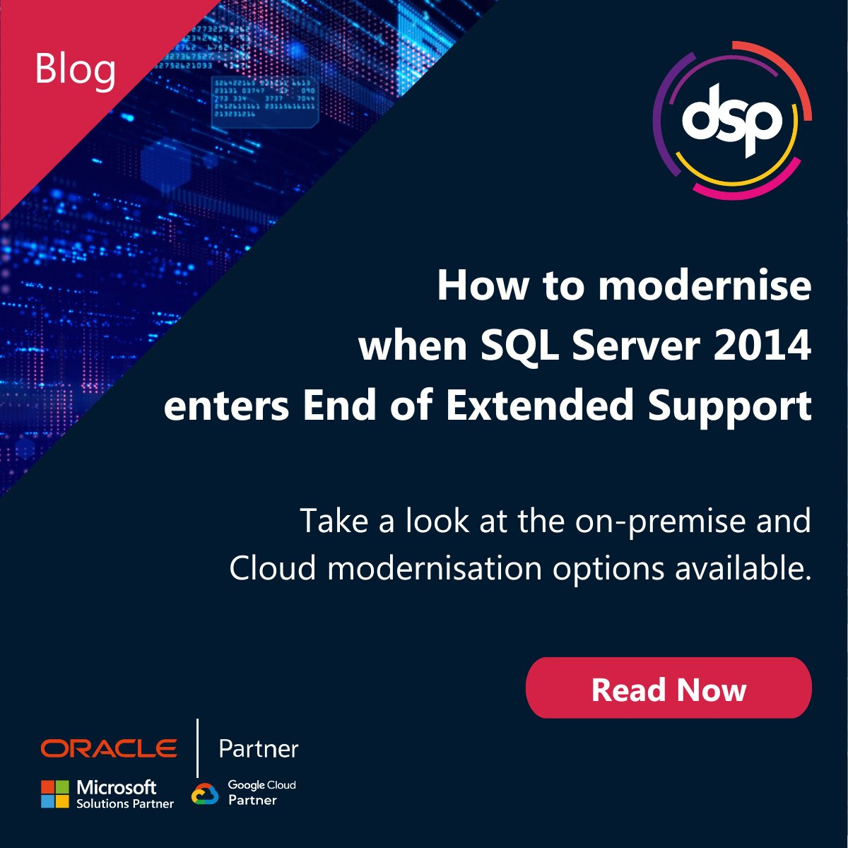 Extended support for #SQLServer 2014 ends in July. If you're on this version, it's time to look at the options that will keep your database secure. Our blog explores your modernisation options so you can choose what's right for your organisation. Read now: bit.ly/3TOGngq