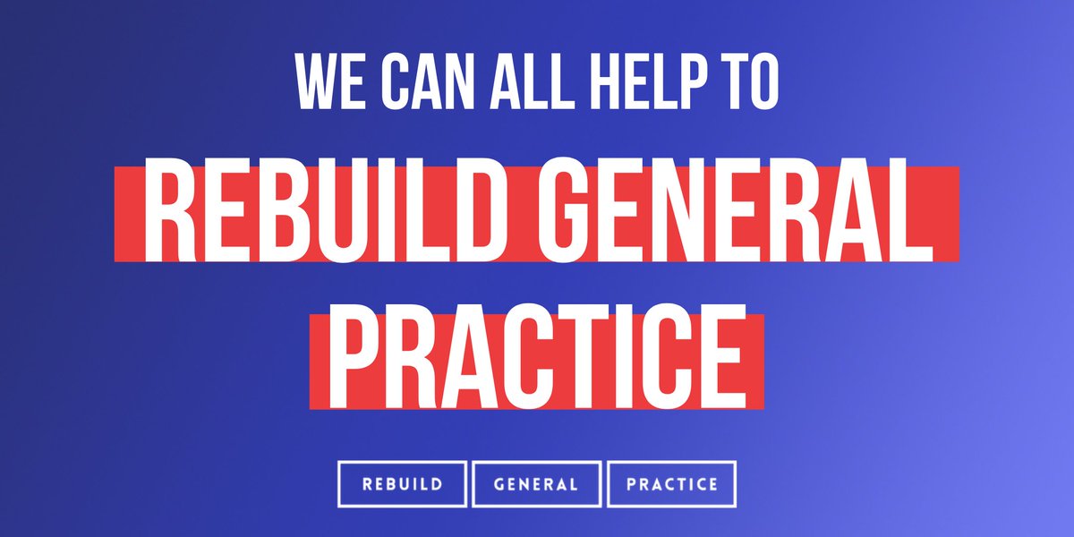 There is nothing more important to us than you, our patients.
We want to be there for you whenever you need us.
But this is getting harder and harder.
General practice is at risk. If you want your GP to be there for you, you can help us.
rebuildgp.co.uk/for-our-patien…
#RebuildGP