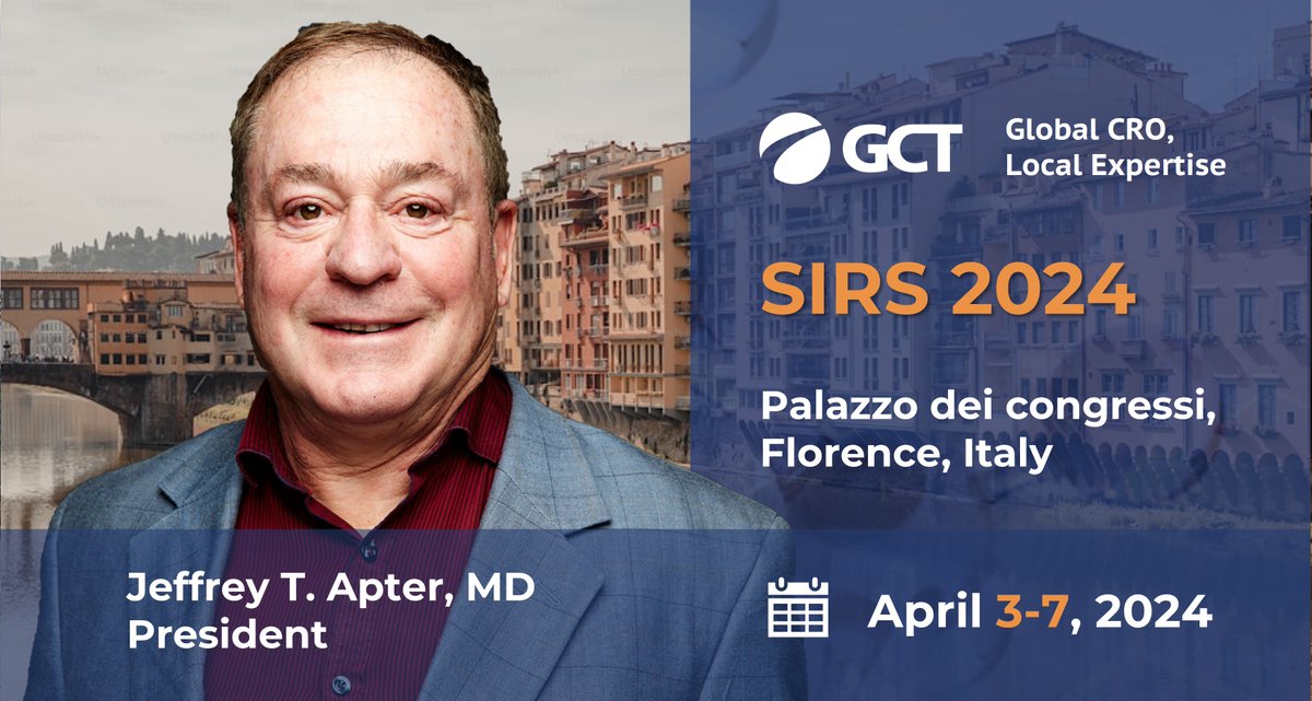 Meet GCT at #SIRS2024! Dr. Apter, our esteemed president, will be attending the conference from April 3rd to 7th in Florence, Italy. #SIRS #GCT_MEETING #event #conference #pharma #networking #schizophrenia