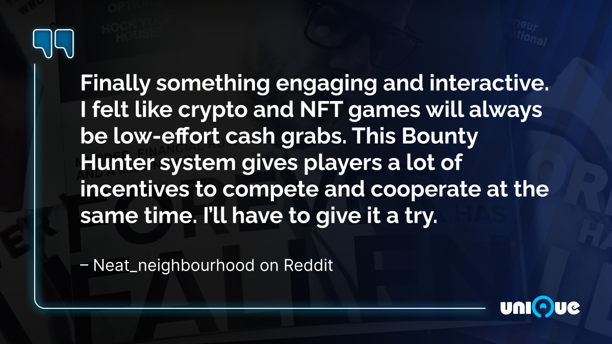 The Forever Has Fallen release is drawing in lots of #web3 gamers and NFT fans 🔥

And they all believe a change is needed — blockchain games should be about engagement; being fun and getting rewarded for your gaming efforts 💯

Our favourite comment? Check it out below 👇