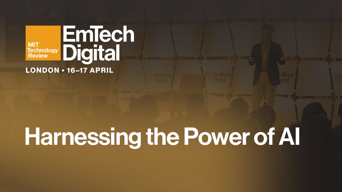 #EmTechDigital is coming to London! Join us on 16-17 April to hear from changemakers, innovators, and thought leaders for an in-depth exploration of AI's capabilities and its future. DMA member? We've got your exclusive 30% discount. Learn more: eu1.hubs.ly/H08kZQ00 #ai