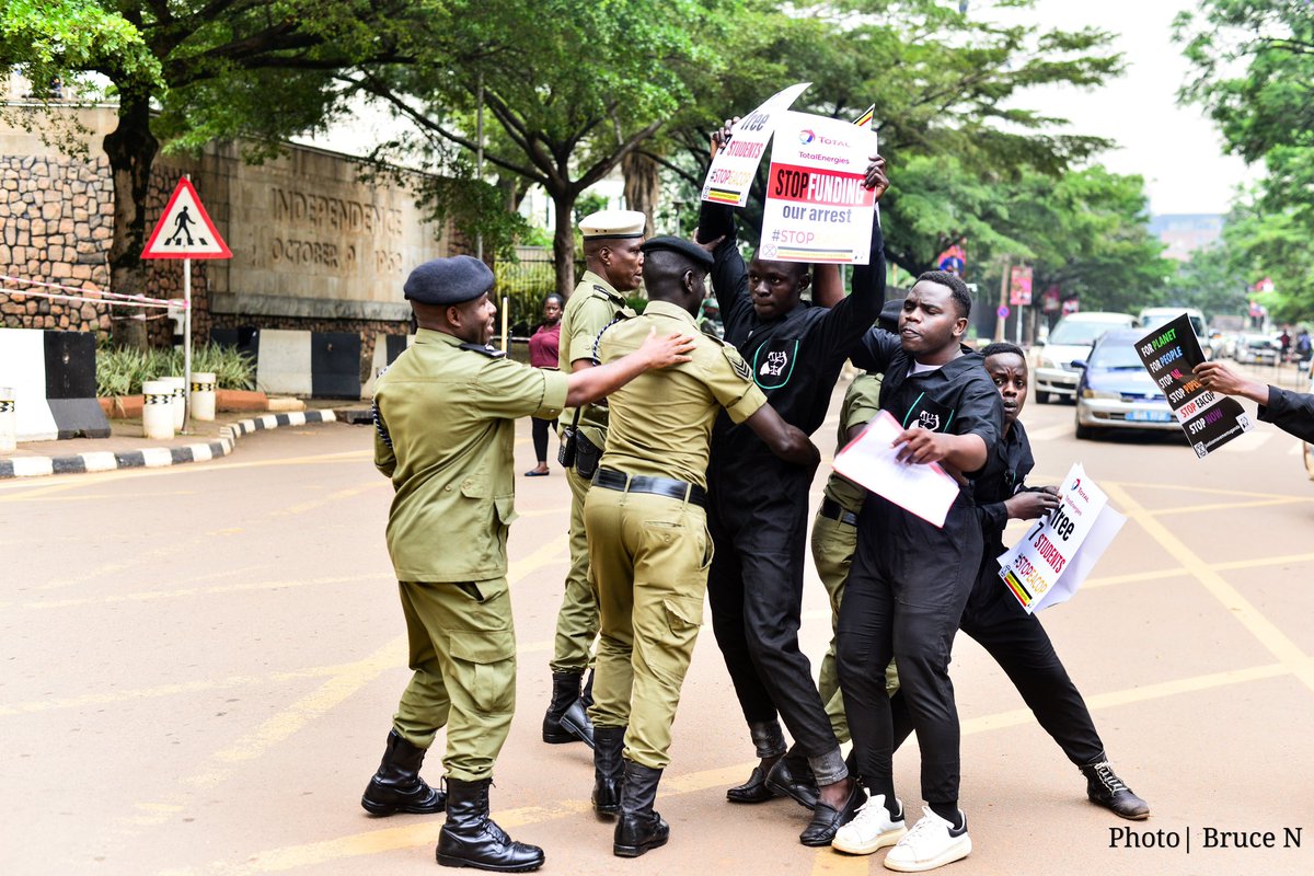 Today @TotalEnergiesUG celebrates 100years in pioneering the innovations in the energy sector .
However @TotalEnergies focus  on fossil fuels have rapidly fueled human and environmental rights violations  in Uganda .
#investInRenewablesNotOil 
#StopEACOP