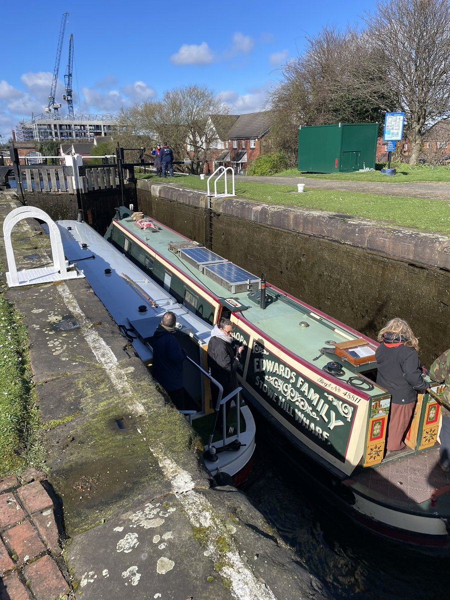 Well the season has started and we have begun to have boats at Stanley Flight. One of the first jobs is strimming the grass. @CRTNorthWest @CRTvolunteers #volunteerbywater
