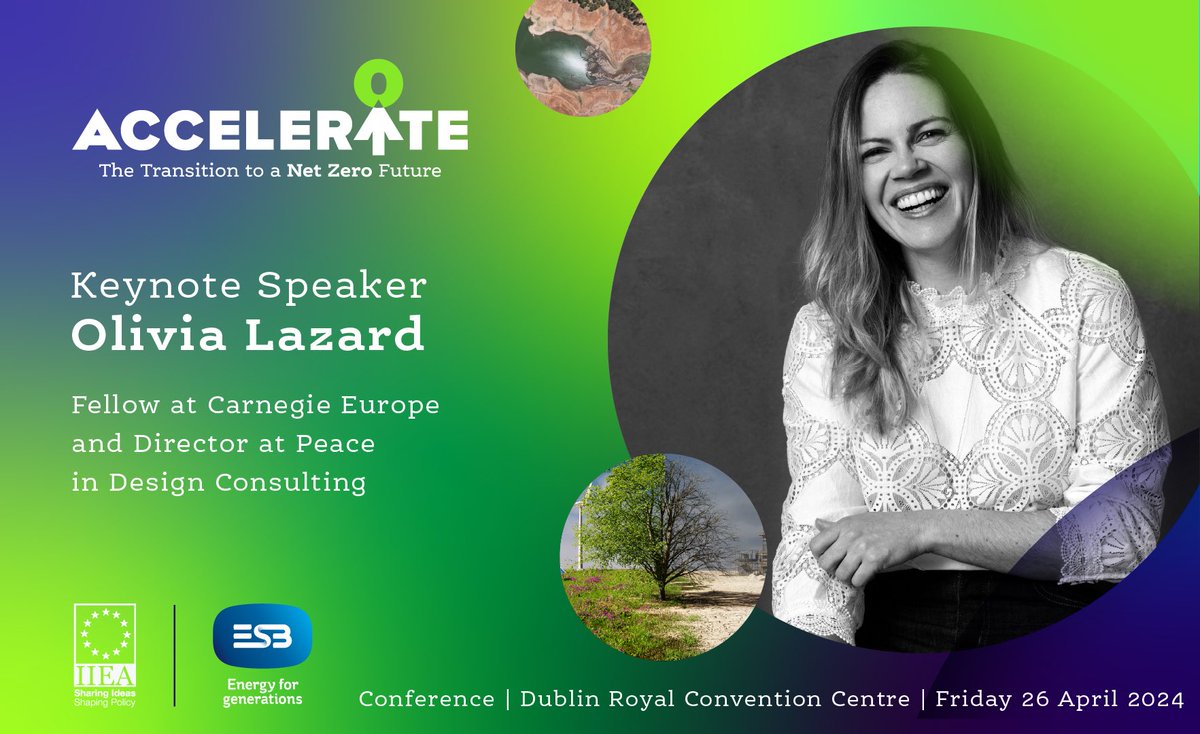 Our bi-annual conference, Accelerate: The Transition to a Net Zero Future, is taking place on Friday 26 April. Book tickets at accelerate2024.eventbrite.ie   #iieaevents #cleanenergy #energytransformation #acceleratetonetzero #ESBNetZeroFuture   By @ESB and @IIEA.