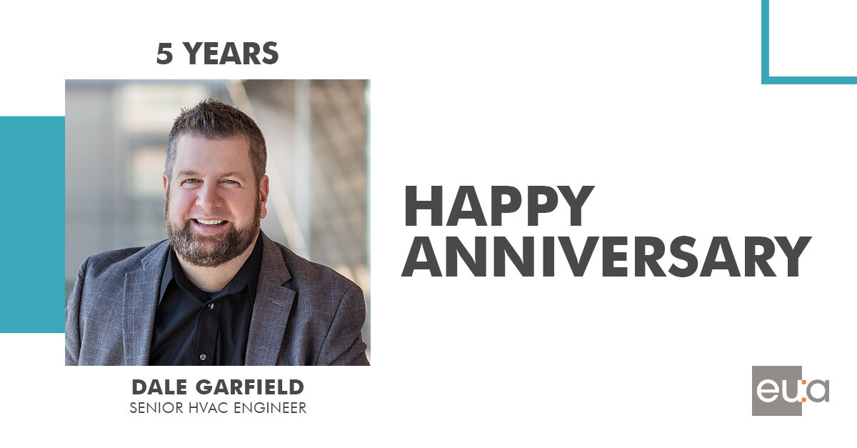 Happy five-year work anniversary to Dale Garfield! Dale is continuously finding new ways to connect and elevate team members across all office locations. We're very lucky to have you at EUA. Congrats!