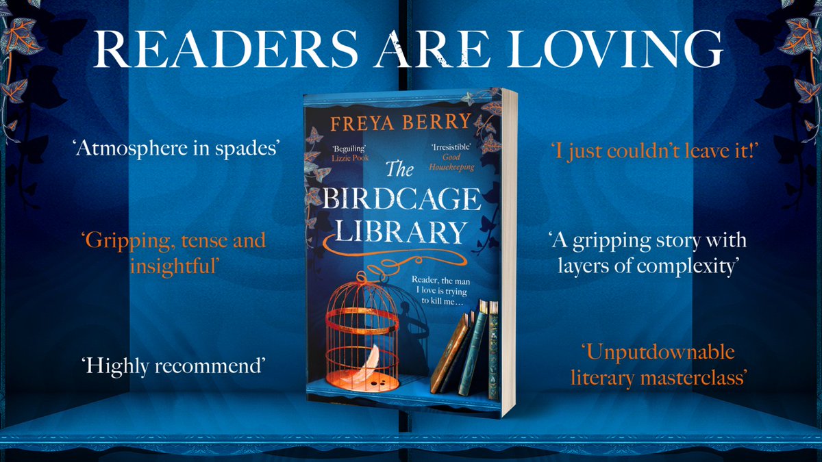 Everyone's loving @FreyaBBooks's THE BIRDCAGE LIBRARY! Here's what readers have been saying about it... 🪶 Out now in paperback: geni.us/TBCLPB