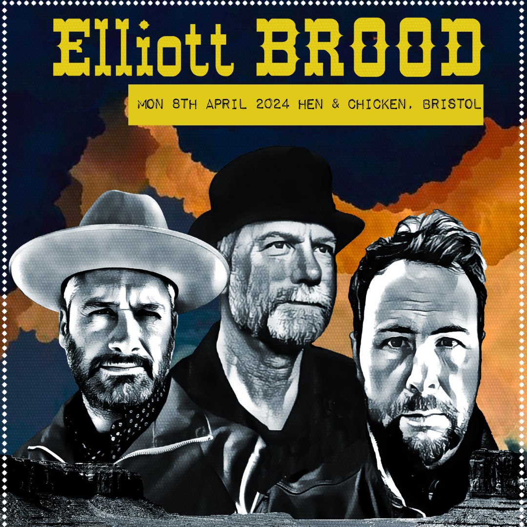 CRH music present @ElliottBROOD live at the Hen & Chicken on Monday 8th April. Elliott BROOD is never more at home than in the wash of distorted, evocative strings and stomps that make their signature alt-country sound. Tickets 👉 crhmusic.com/elliott-brood/