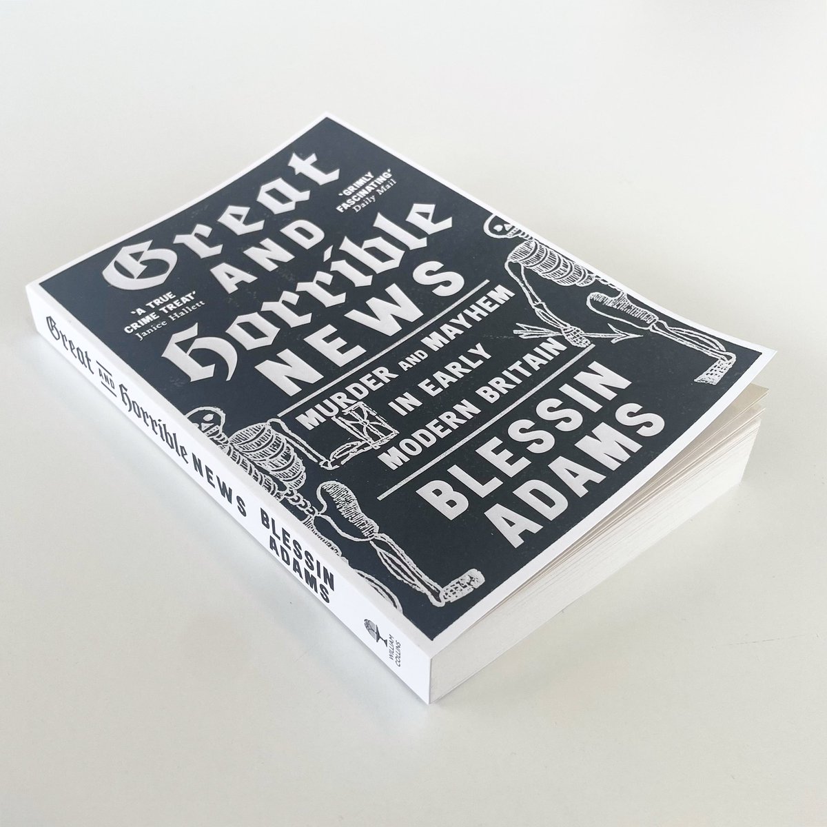 ‘A true crime treat’ <a href="/JaniceHallett/">Janice Hallett</a> 
‘A gory history of crime’ The Times
‘Bone chilling and brilliantly researched’ <a href="/garethrussell1/">Gareth Russell</a> 

💀💀💀

GREAT AND HORRIBLE NEWS by <a href="/adams_blessin/">Blessin Adams</a> is out today in paperback!